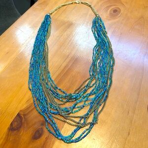 Multi-chain layered necklace